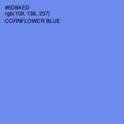 #6D8AED - Cornflower Blue Color Image